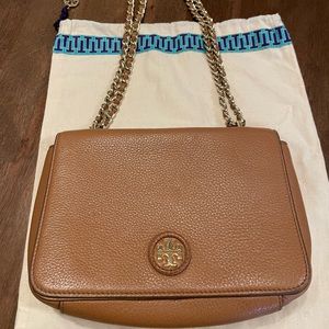Tory Burch Camel Crossbody- Excellent Condition!
